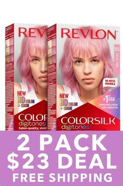 2x Revlon Colorsilk Digitones 95D Pastel Pink Hair Dye — 2 for $23 Free Shipping